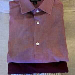 Lot of 5 Banana Republic Men’s Collared Button-Down Shirts Size L Large